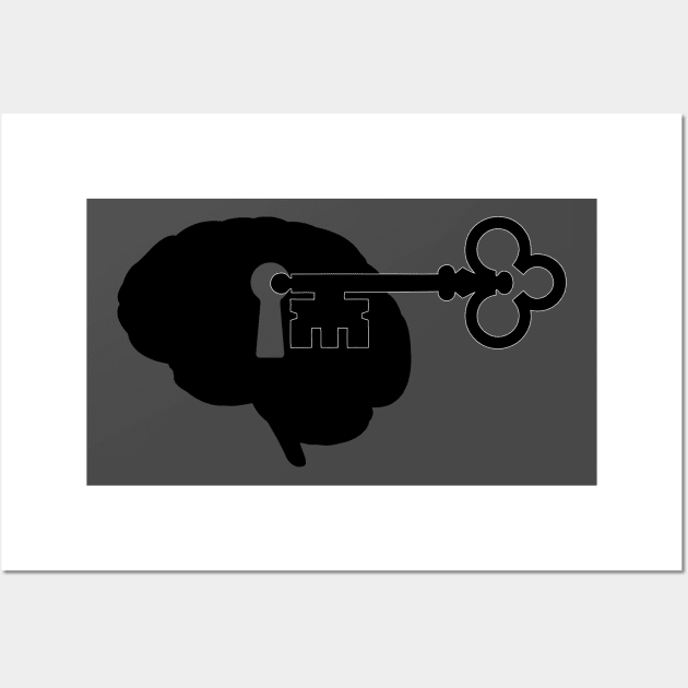 Open your Mind, brain, key Wall Art by AltrusianGrace
